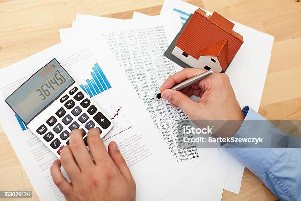 Home Finances Stock Photo - Download Image Now - Analyzing, Balance, Ballpoint Pen