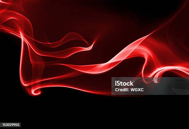 추상적임 모양 빨강에 대한 스톡 사진 및 기타 이미지 - 빨강, 연기-물리적 구조, 검정색 배경