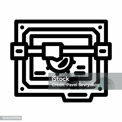 istock laser cutter tool work line icon vector illustration 1530303908