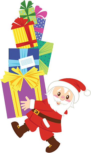 Christmas Gifts vector art illustration