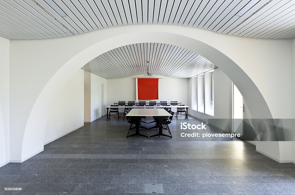 meeting room empty meeting room and conference table Arch - Architectural Feature Stock Photo