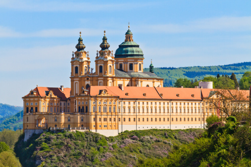 Melk famoso barroco Abbey (convento Melk), Austria photo