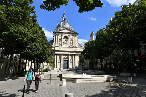 Oxford, England- August 23, 2014: The University of Oxford is one of the toppest universities in the world. Here is Ashmolean Museum.