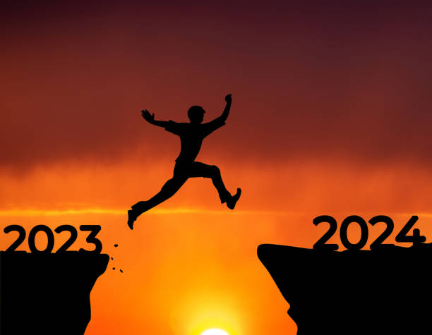 istock Jumping from 2023 to 2024 1530376388