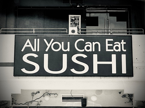 Exterior Sushi Restaurant Sign