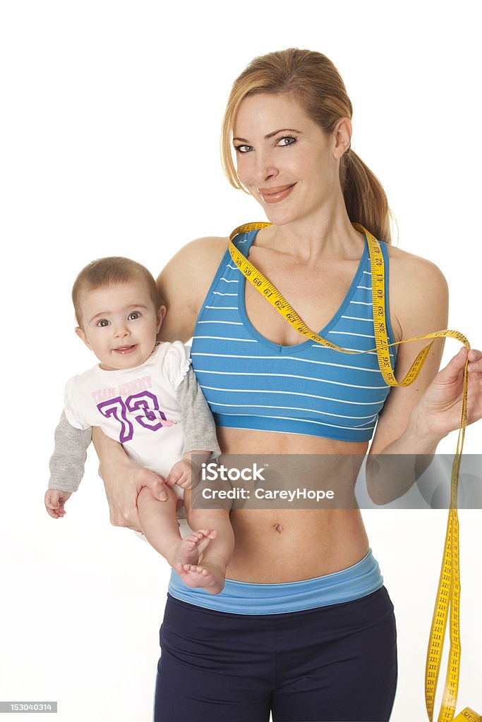 Ginástica de Mãe e bebê - Foto de stock de Bebê royalty-free