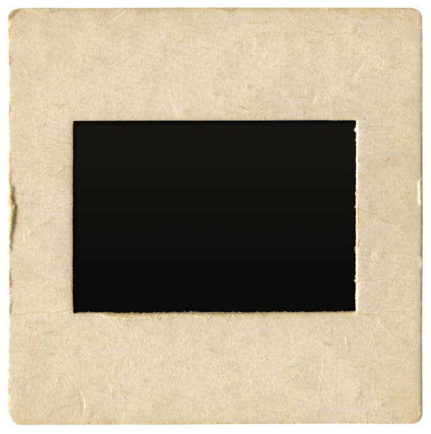 istock Paper Slide Mounts Frames Photo Film Projector Unglassed. a high resolution isolated on white background 1530427563