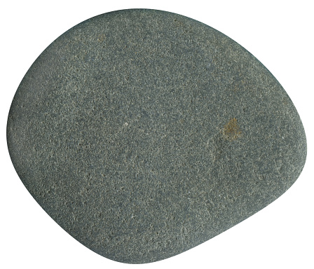 river stone, pebble. isolated on white background