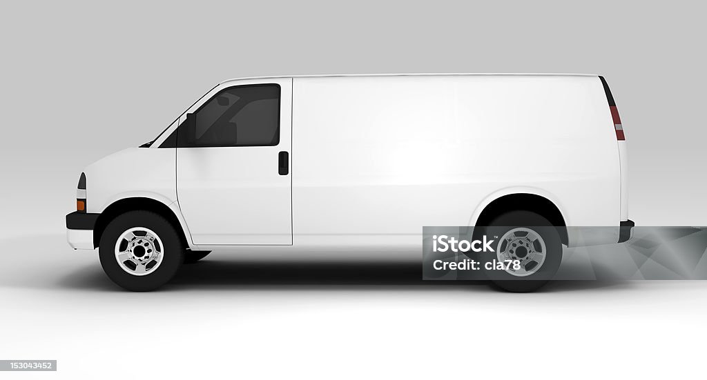 Белый Ван - Стоковые фото Фургон - Транспортное средство роялти-фри