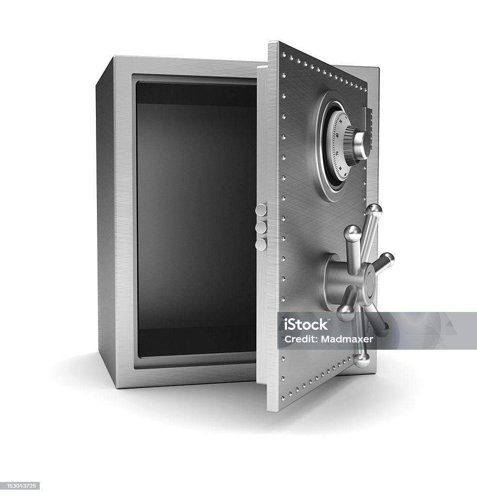 Empty safe Security metal safe with empty space inside Bank - Financial Building Stock Photo