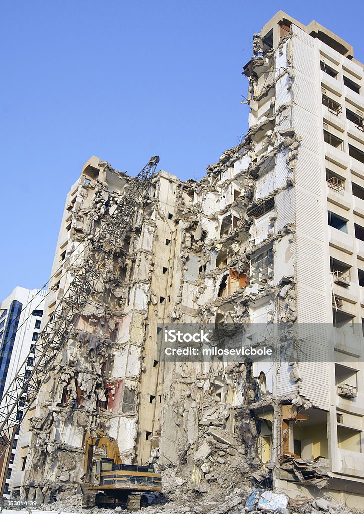 demolished building construction site Architecture Stock Photo