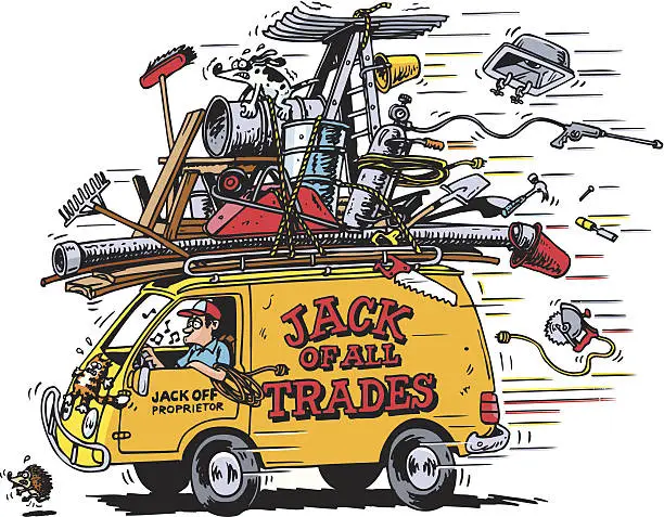 Vector illustration of Jack Of All Trades