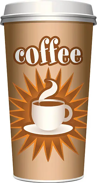 Vector illustration of coffee cup