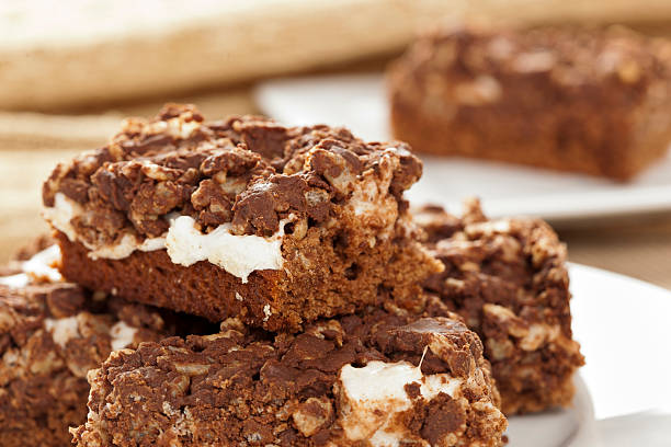 istock Homemade Chocolate Marshmellow Brownies 153046918