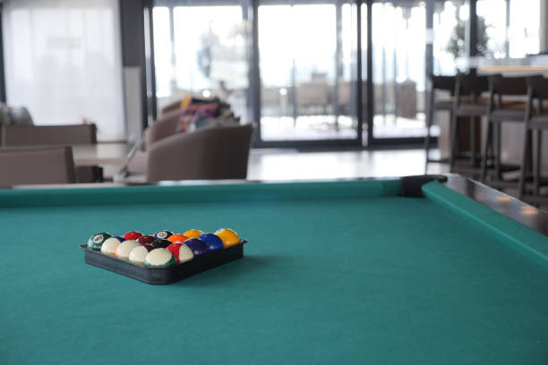 istock Billiard balls on the table indoor 1530491616