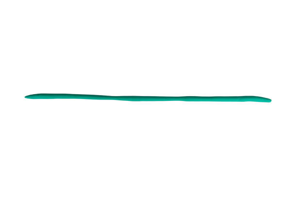 istock plasticine line color green isolated on white background 1530505562