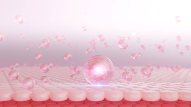 istock Cosmetic 3D bubble design on the background. 1530508891
