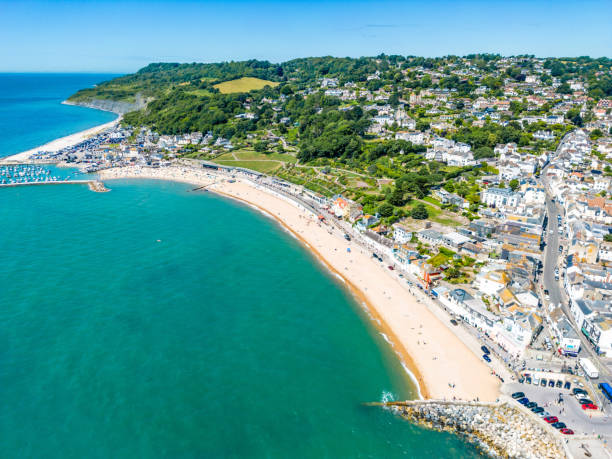 istock Across Lyme Regis beach and town 1530523496