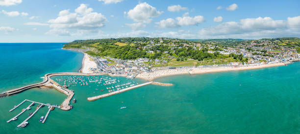 istock Panorama across Lyme Regis in Dorset 1530525080