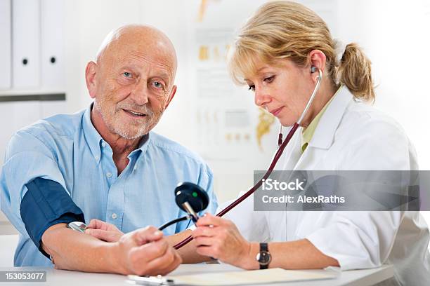 Medical Exam Stock Photo - Download Image Now - 70-79 Years, Adult, Advice