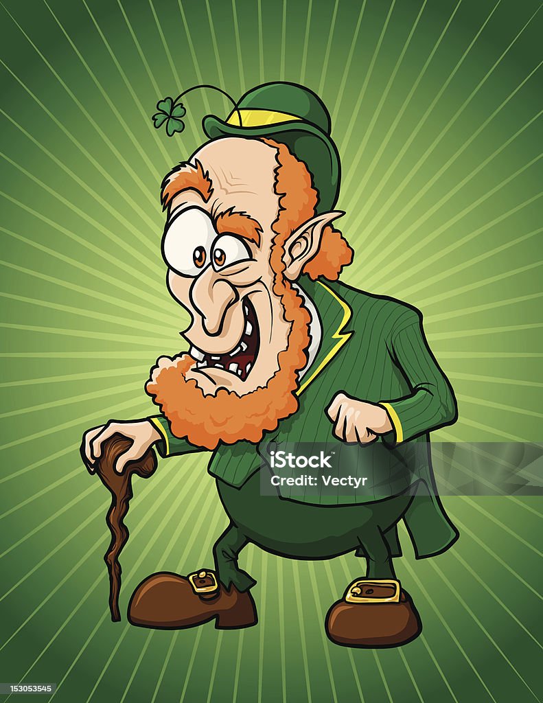 Leppy w Leprechaun - Grafika wektorowa royalty-free (Bez ludzi)