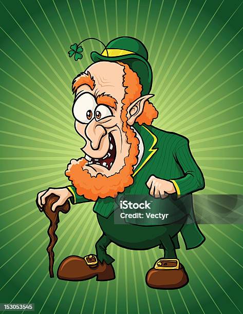 Leppy W Leprechaun - Stockowe grafiki wektorowe i więcej obrazów Bez ludzi - Bez ludzi, Dowcip rysunkowy, Dzień Św. Patryka