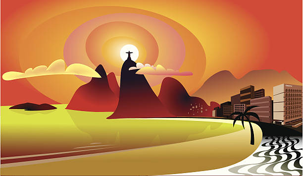 ilustrações, clipart, desenhos animados e ícones de copacabana, rio de janeiro - favela