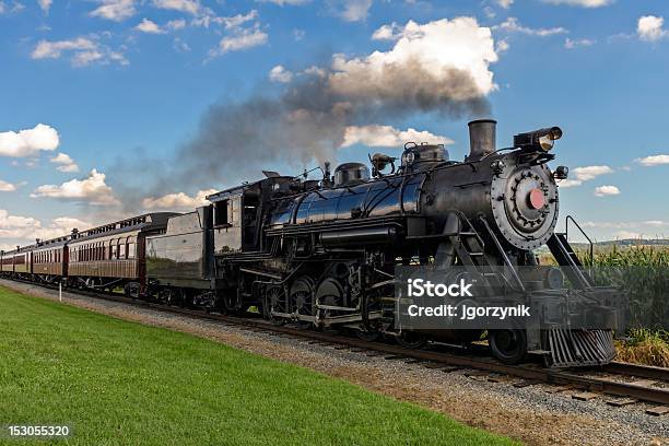 Foto de Trem A Vapor e mais fotos de stock de Locomotiva a vapor - Locomotiva a vapor, Trem, Locomotiva