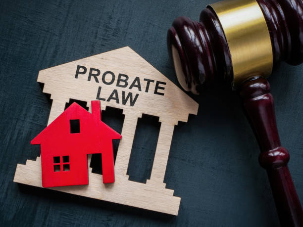 istock Probate law concept. Gavel and house model. 1530554456