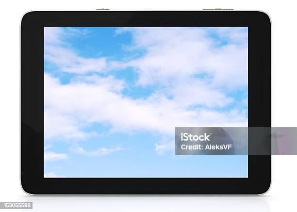 Computer Tablet - Fotografie stock e altre immagini di Attrezzatura - Attrezzatura, Bianco, Colore nero