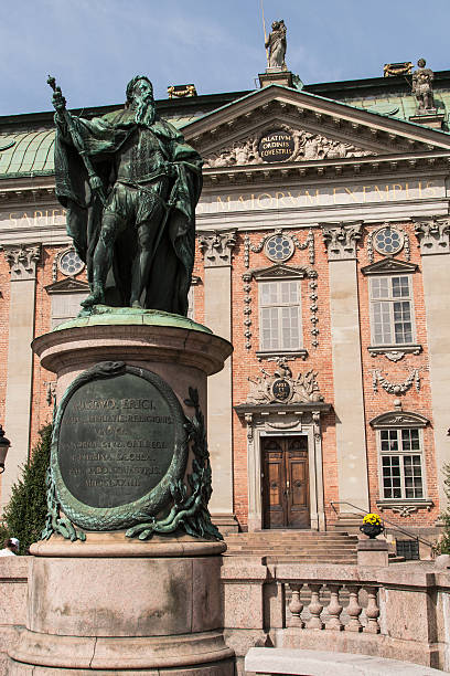 istock historical architecture tower in Stockholm, Sweden 153059859