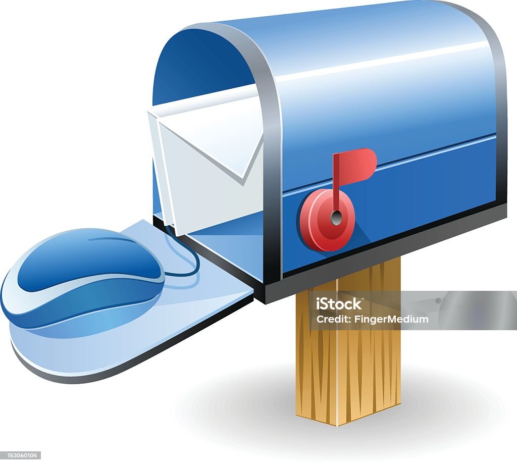 Online Mailbox Anticipation stock vector