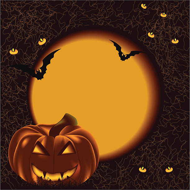 halloween vector art illustration