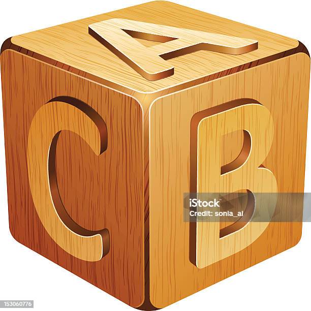 Ilustración de Cubo De Madera Con Letras A Bc y más Vectores Libres de Derechos de Aprender - Aprender, Caja, Cajón para embalar