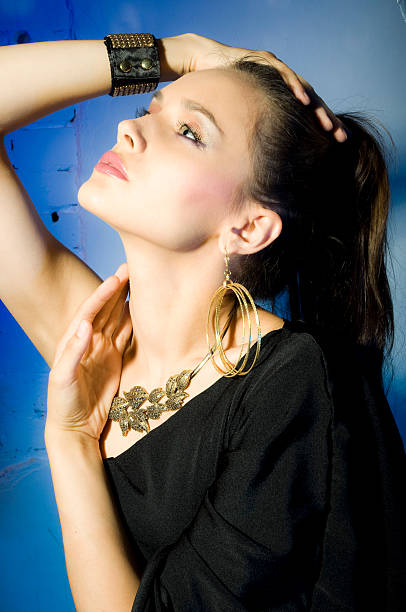 istock Portrait women in disco stile 153061305