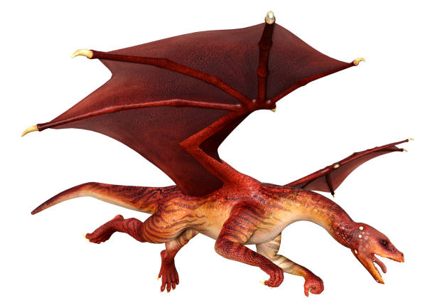 istock 3D Rendering Fairy Tale Dragon on White 1530620998