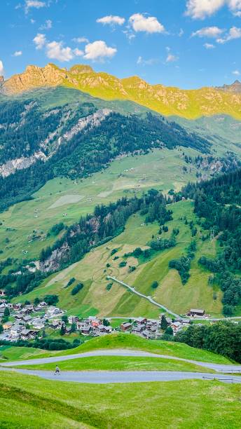 istock Vals, Graubunden, Switzerland, seen from a mountain peak 1530626274