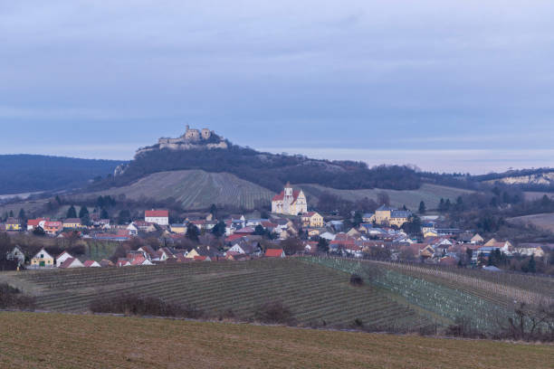 istock Falkenstein ruins and town with vineyard, Lower Austria, Austria 1530639687
