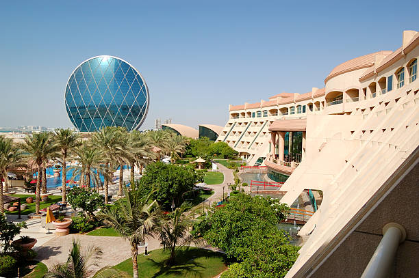 istock The luxury hotel and circular building, Abu Dhabi, UAE 153064162