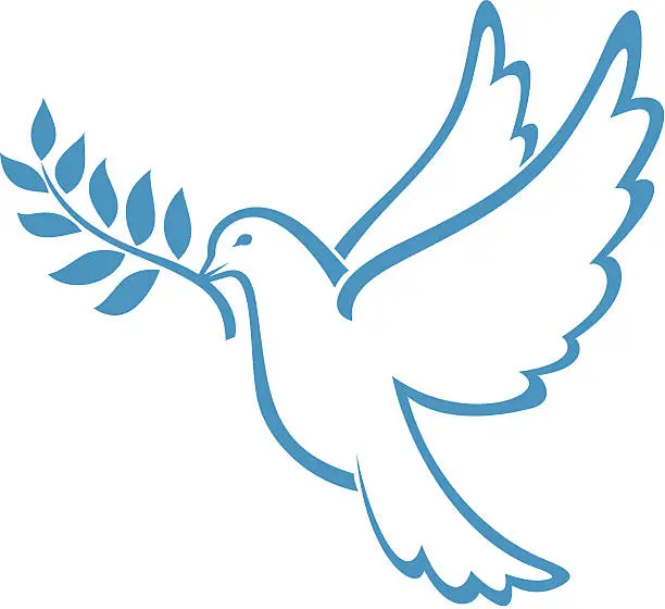 Vector illustration of Dove of Peace