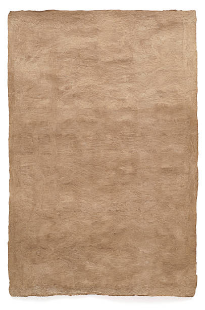 istock Handmade sheet of paper, isolated on white 153064462