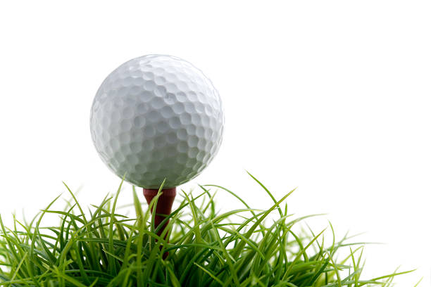 golfball - golf golf ball sport tee imagens e fotografias de stock