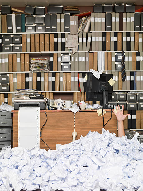 istock Buried Businesswoman 153068309