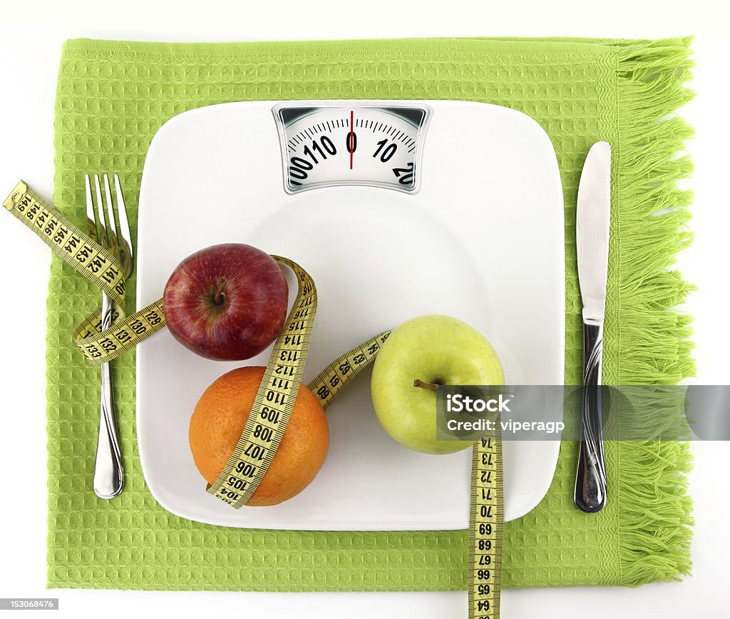 Concepto de dieta - Foto de stock de Báscula libre de derechos