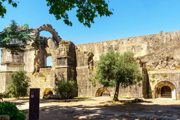 istock tomar castle exterior stone walls and butresses 1530696592