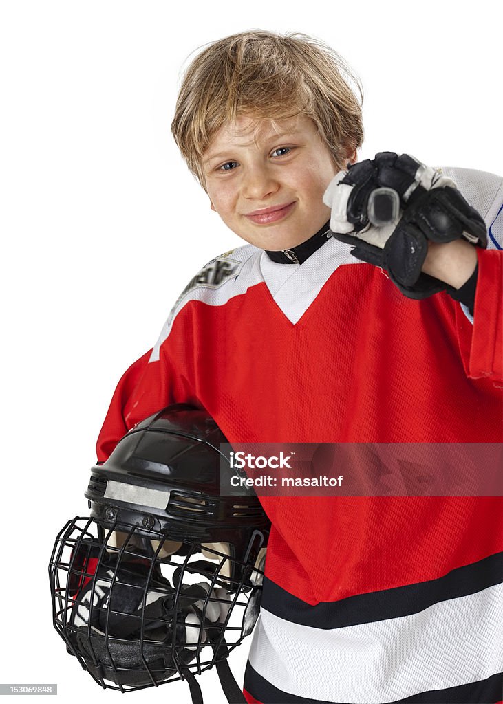 Młody hockey player - Zbiór zdjęć royalty-free (Dziecko)