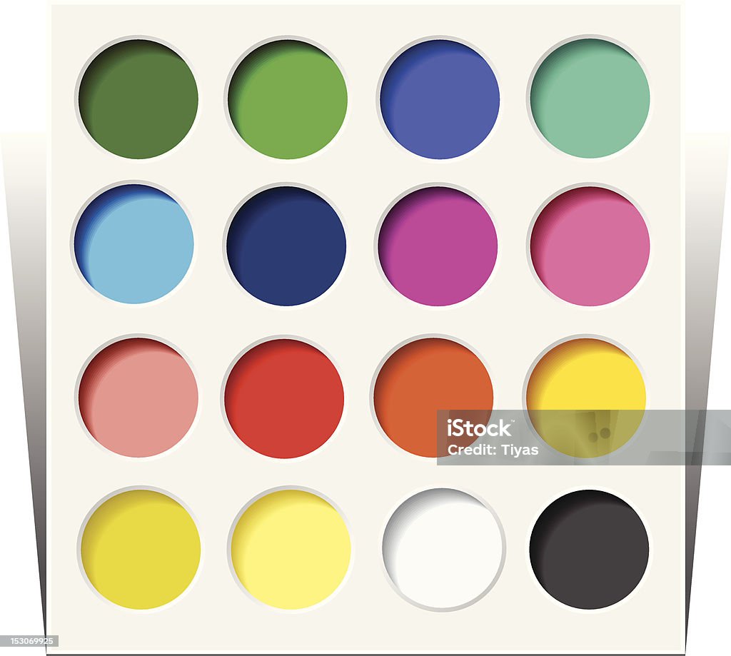 Palette de couleurs - clipart vectoriel de Couleur libre de droits