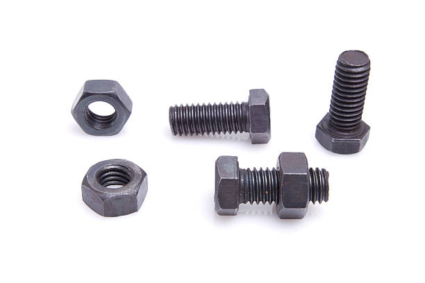 istock Set of bolts and nuts 153070245