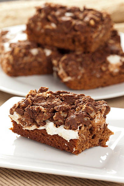 istock Homemade Chocolate Marshmellow Brownies 153070575