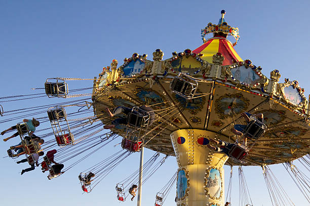 Swing Carousel Fairground Ride stock photo